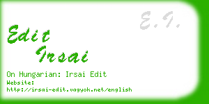 edit irsai business card